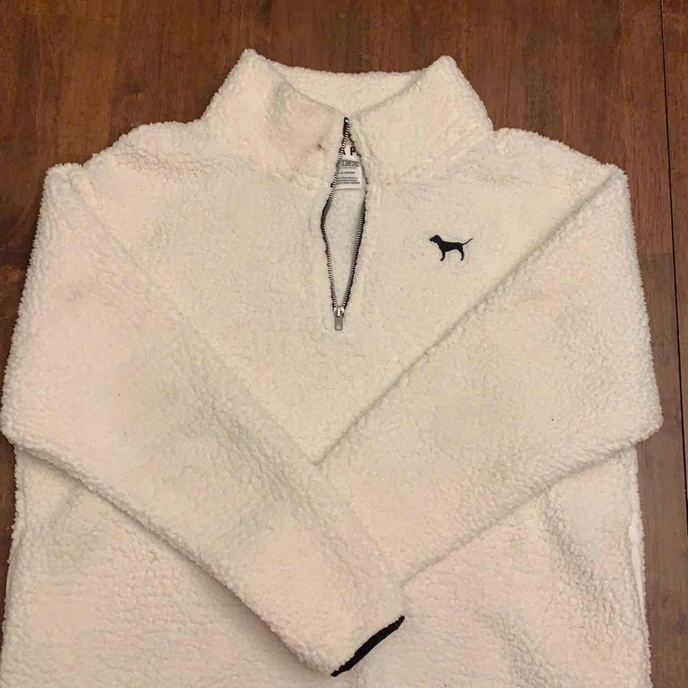VS PINK Sherpa Quarter Zip
